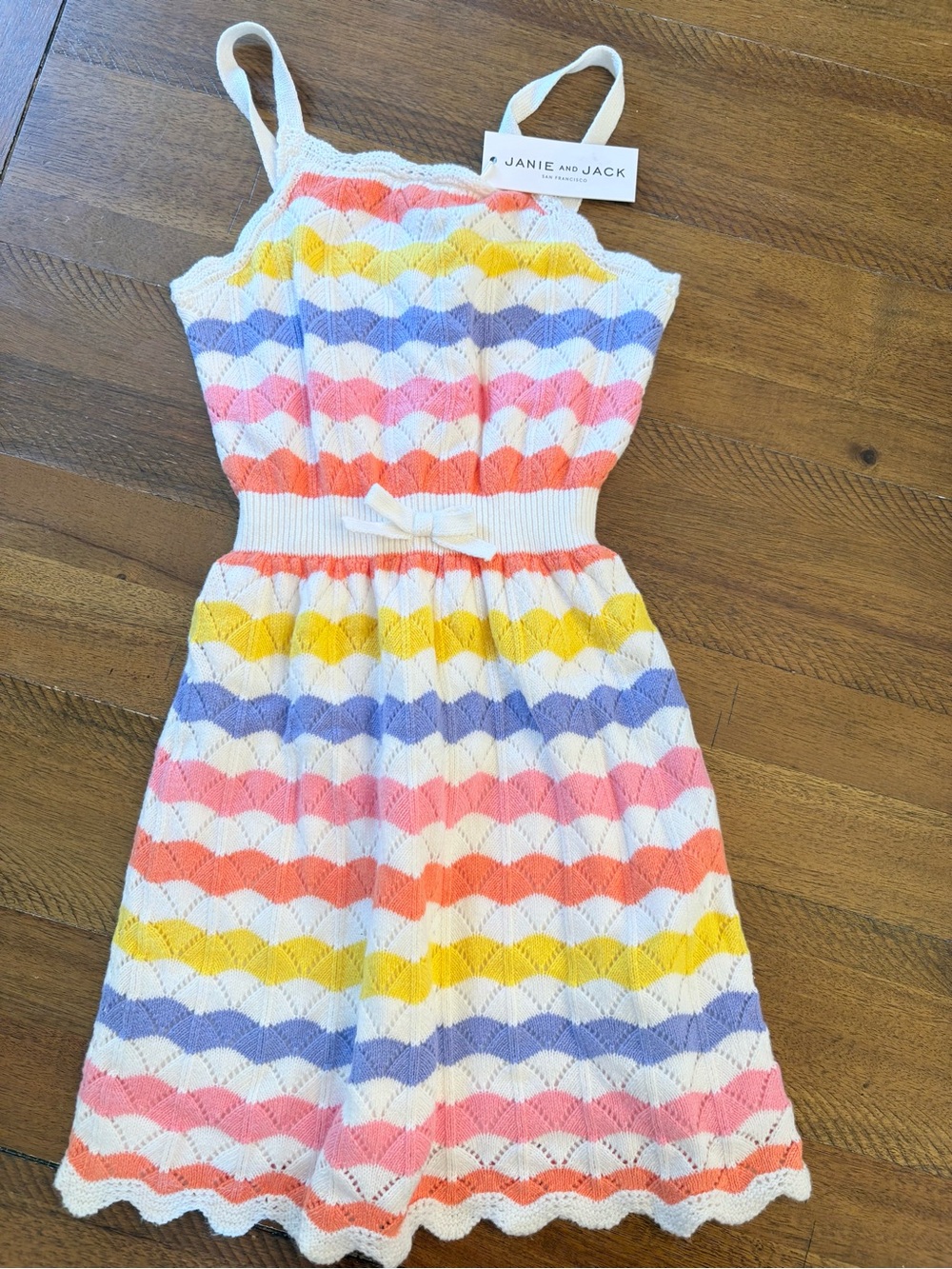 NWT Janie & Jack striped summer sweater dress